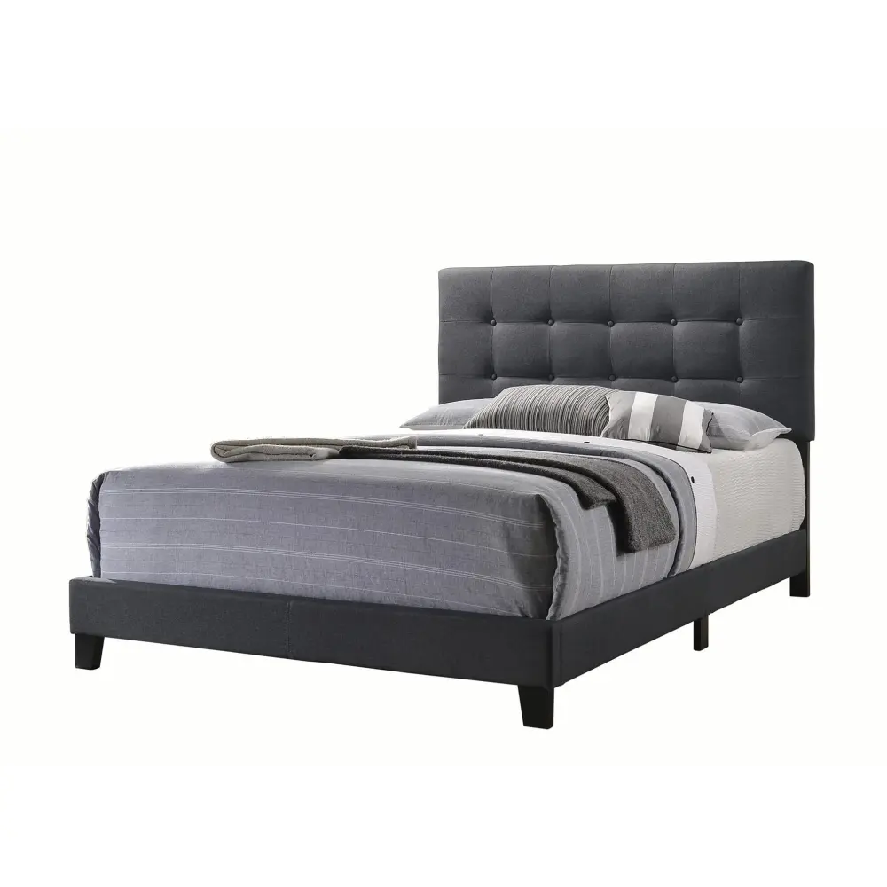 Diamond Modern Furniture COA Mapes Full Upholstered Panel Bed 305746F