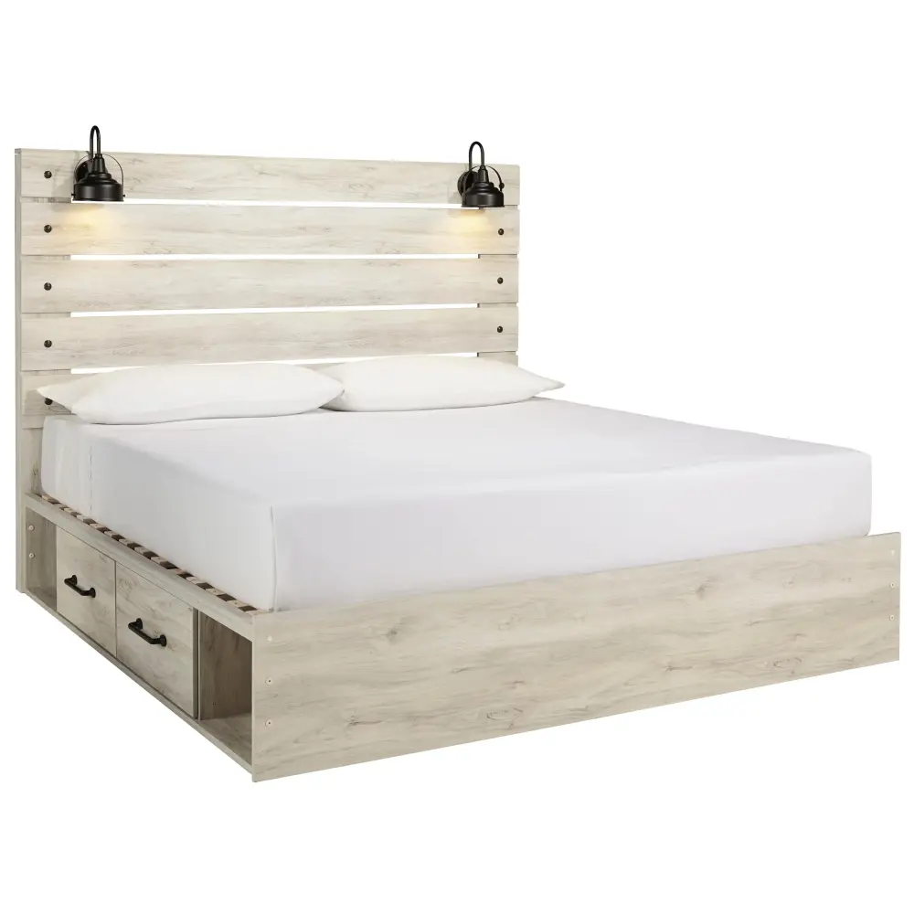 Diamond Modern Furniture Exclusive Design Cambeck King Panel Bed Storage B192-58/B192-56/B192-160/B100-14