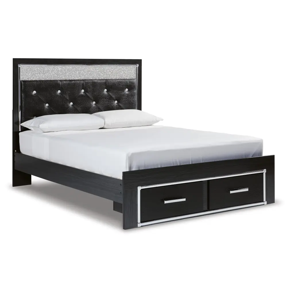 Diamond Modern Furniture Exclusive Design Kaydell Queen Upholstered Panel Bed Storage B1420-157/B1420-54S/B1420-96