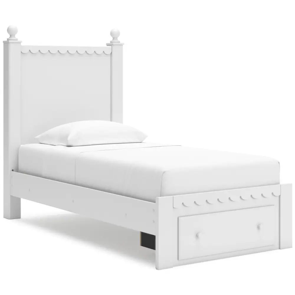 Diamond Modern Furniture Exclusive Design Mollviney Twin Panel Bed Storage B2540-53/B2540-52S/B2540-83