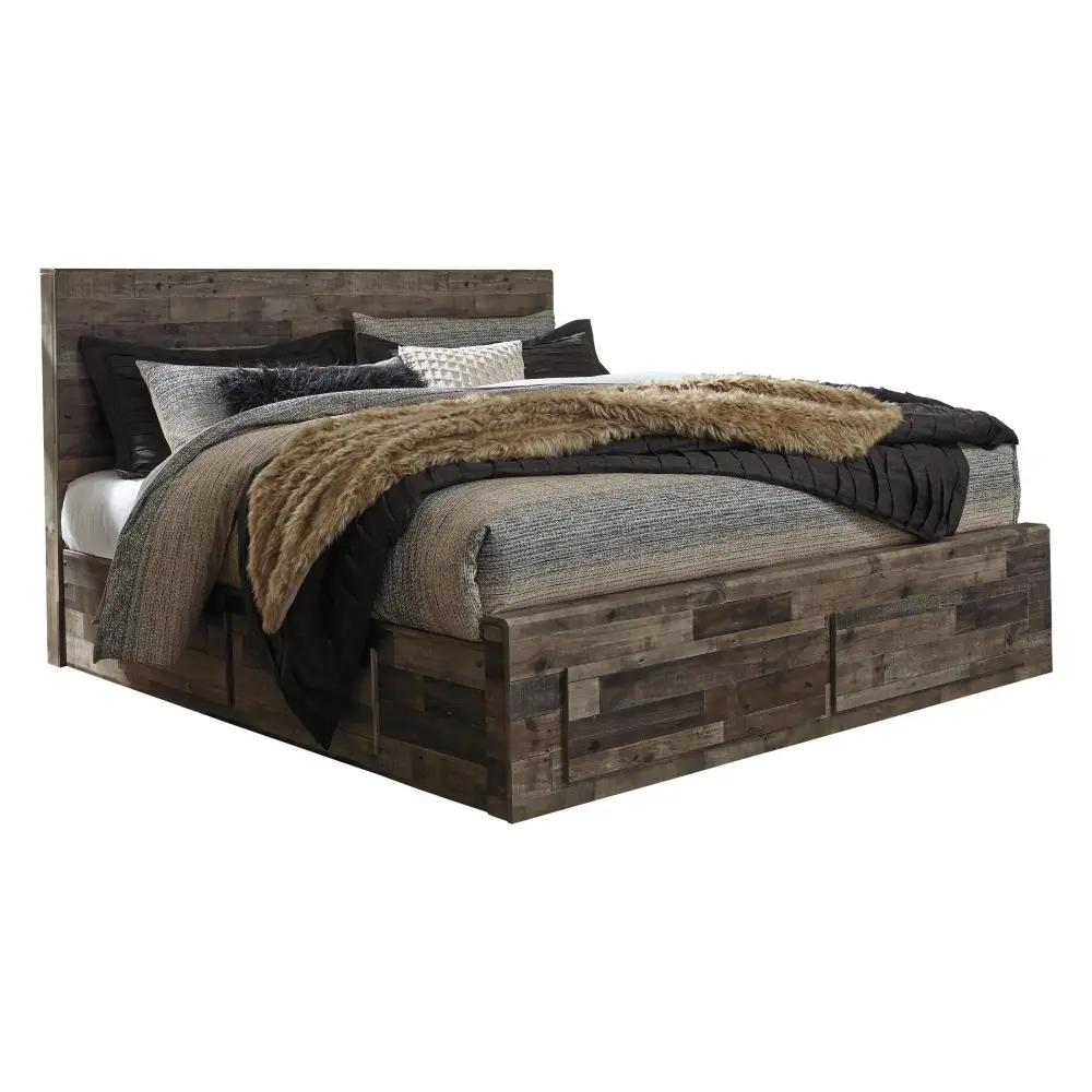 Diamond Modern Furniture Select Design Derekson Queen Panel Bed Storage B200-57/B200-54S/B200-60/B200-95/B100-13