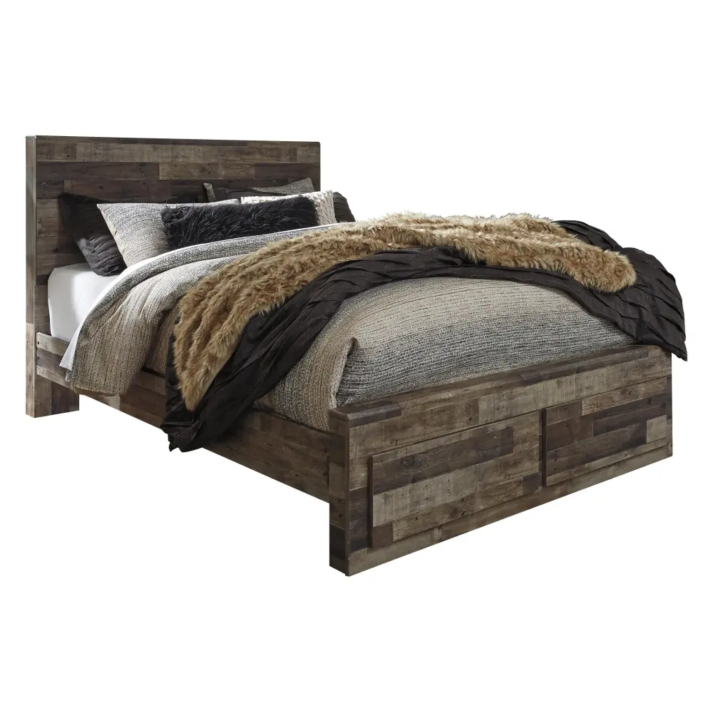 Diamond Modern Furniture Select Design Derekson Queen Panel Bed Storage B200-57/B200-54S/B200-95/B100-13