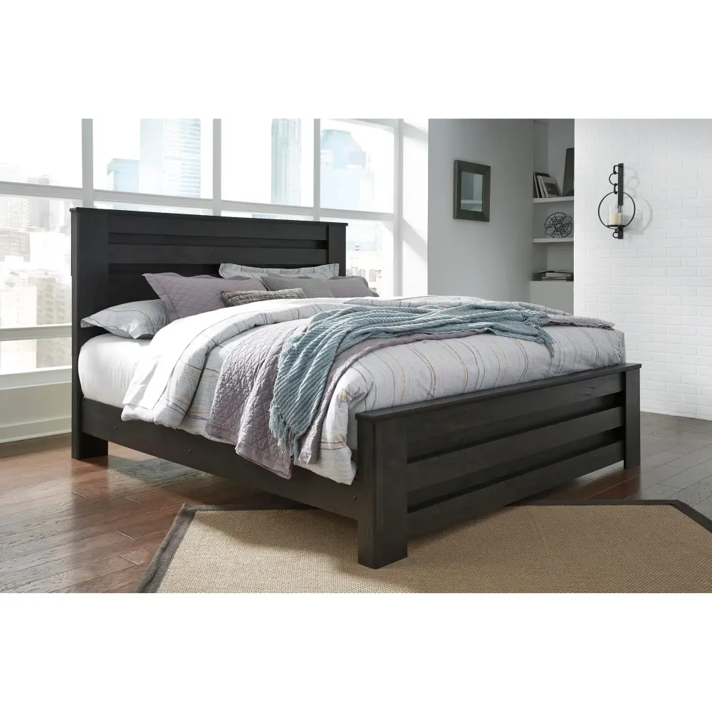 Diamond Modern Furniture Unique Design Brinxton King Panel Bed B249-68/B249-66/B249-99