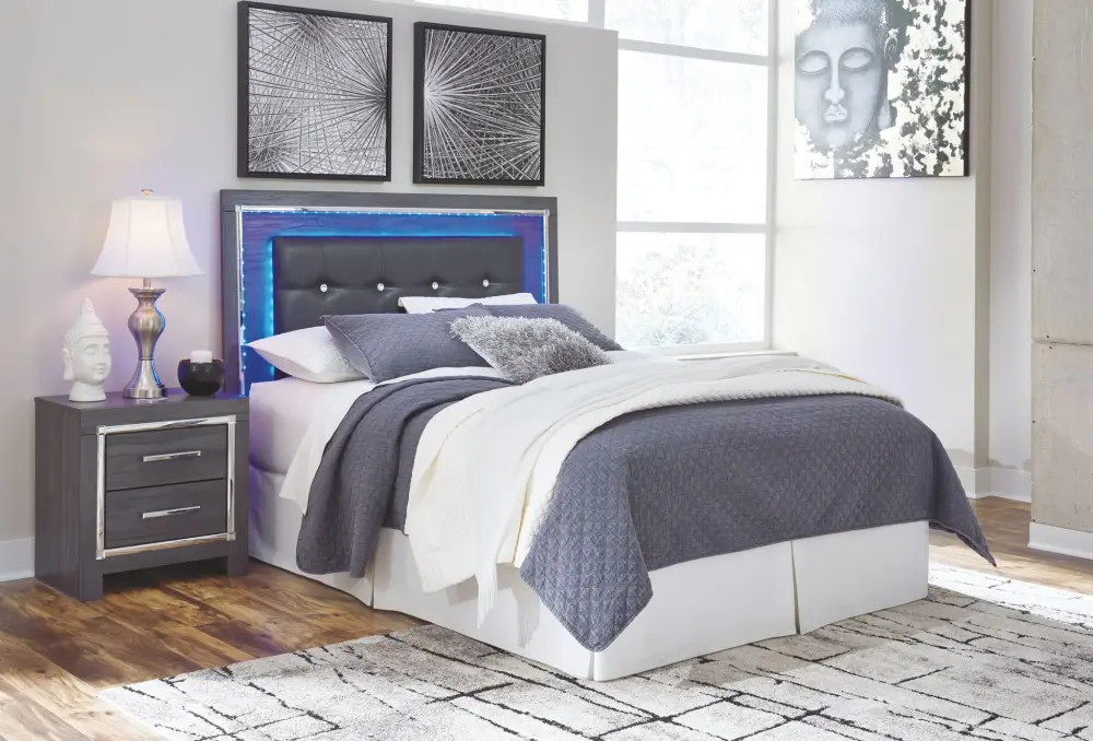 Lodanna - Upholstered Panel Bed No-Squeak Design
