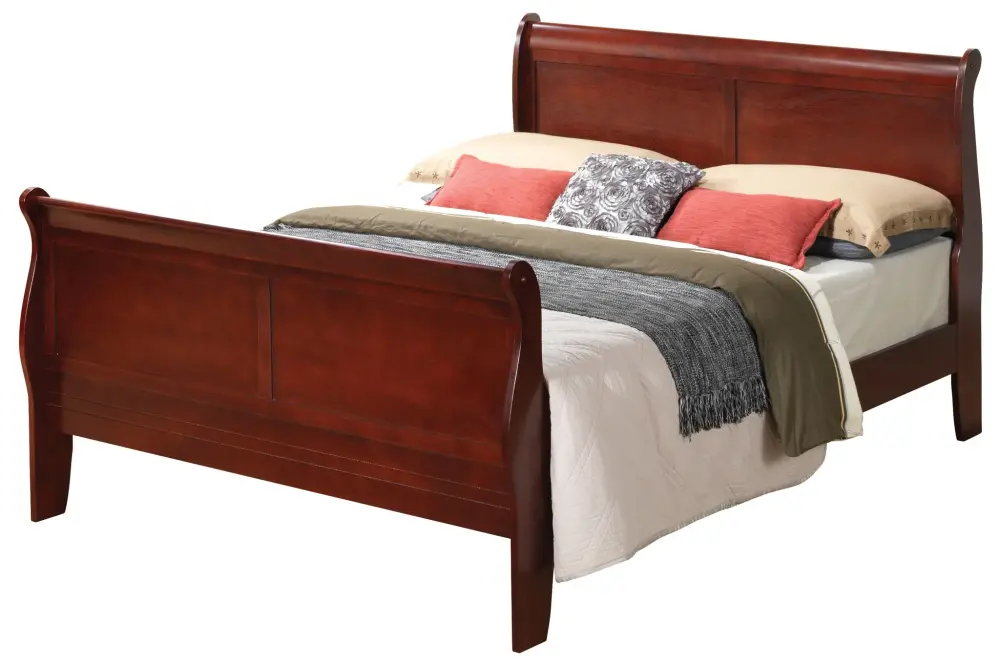Panel Sleigh Bed 14 Inch Height