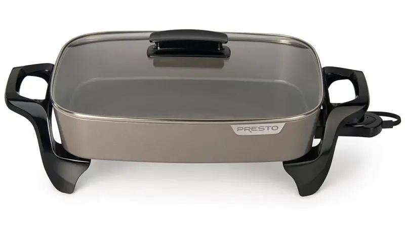 Presto Narrow 16-Inch Electric Skillet Ceramic Nonstick Finish, 06856