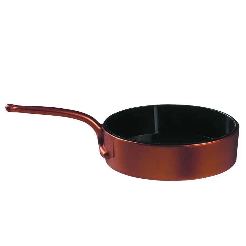 Solia Reliable Eskoffie Mini Frying pan Electrolytic Copper-Black 30ml-1oz, Case 240 Pieces, PS34310c