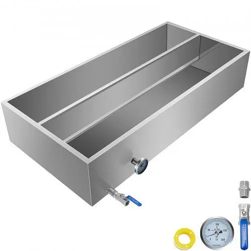VEVOR 2'x4' Divided Maple Syrup Pan Heavy Duty Square Pan Tig Welded Sap Boiling, ZFQ2X4GB000000001V0
