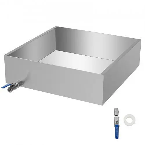 VEVOR Maple Syrup Boiling Pan 24X24X7 Water-Based Stainless High-Carbon Steel Sap evaporator tig 18 ga, ZFQ24X24X70000001V0