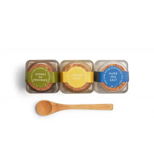 Pure Sea Salt, Herbes de Provence Salt & Lemon Salt Gift Set