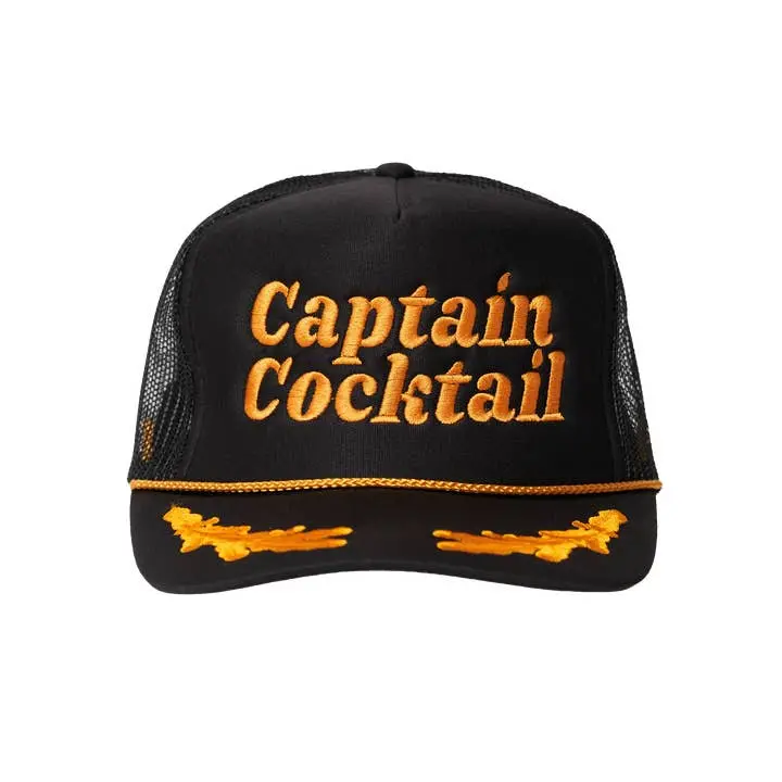 Number Crown Trucker Hat - Captain Cocktail