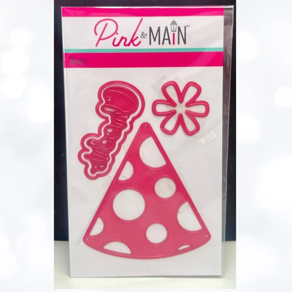 Pink & Main PARTY HAT Birthday Dies