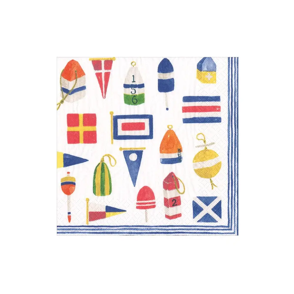 Nantucket Paper Cocktail Napkins - 20 per Package Summer Picnics