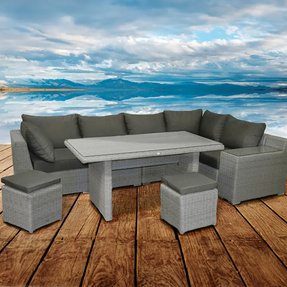 Melbourne Deep Seating 9pc Sectional & Dining Table