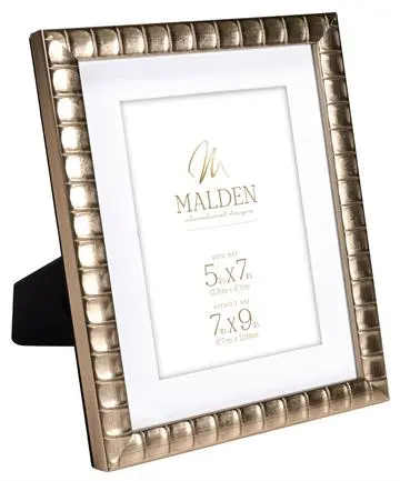 GOLD FACET PICTURE FRAME 5"x7" MATTE