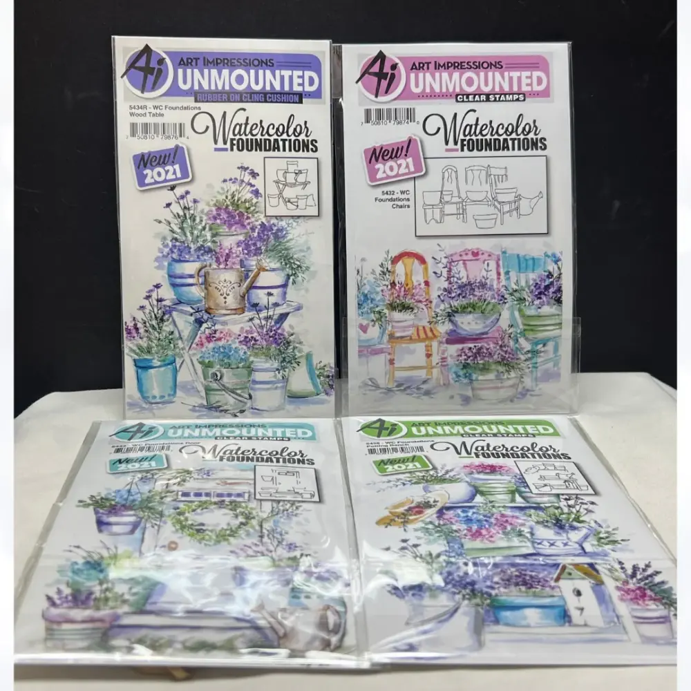 Art Impressions Foundations Potting Bench Door Rubberized Stamps