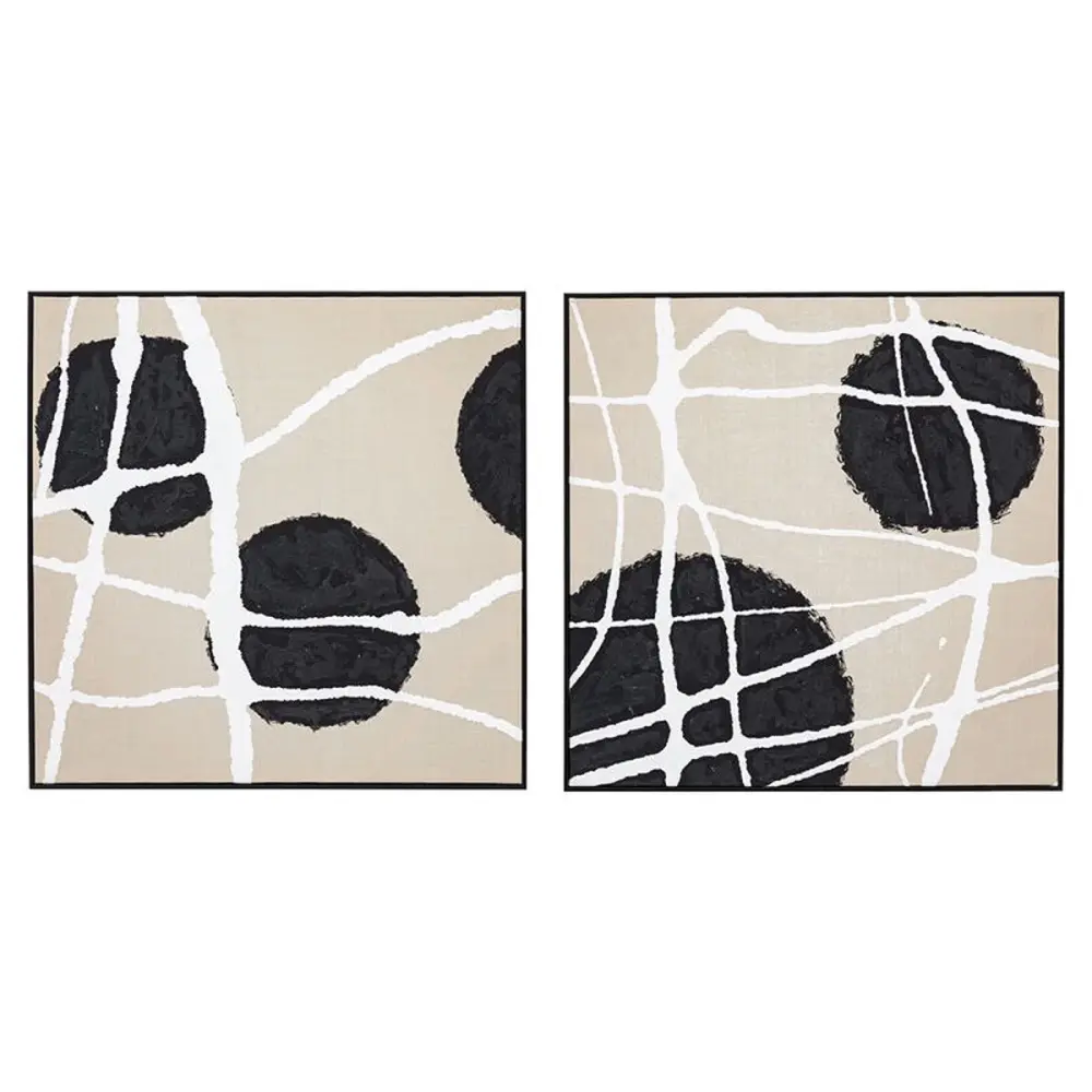 Capture Set 2 Framed Canvas - Charcoal Frame