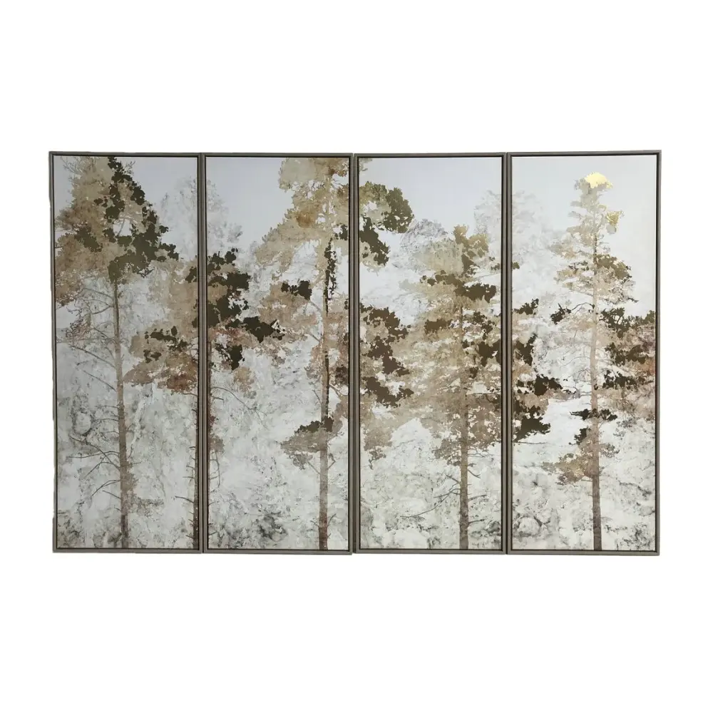 Foil Trees Place 4 Framed Wall Art