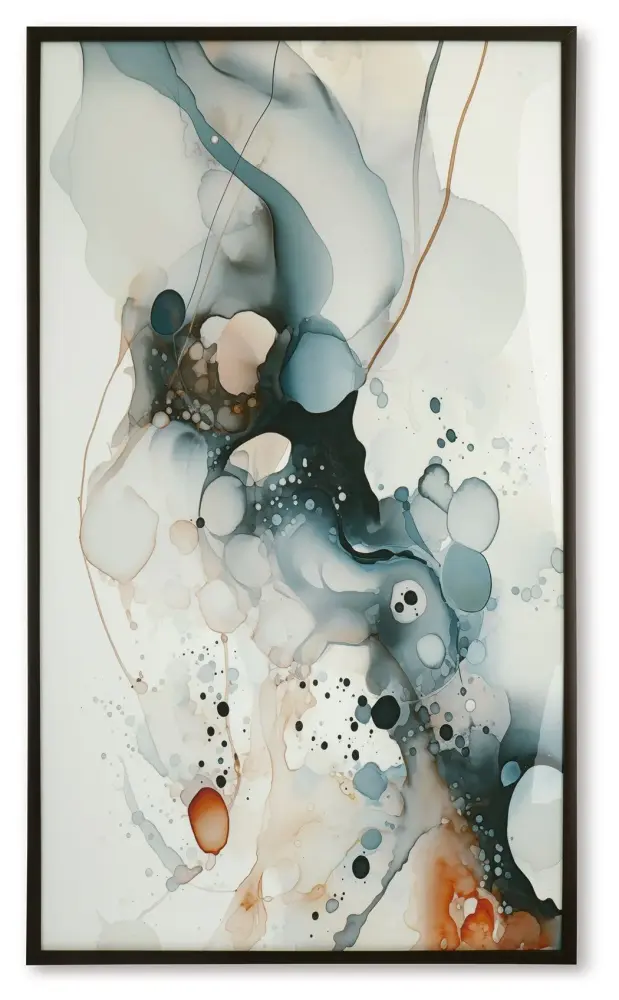 Foxenburg - Wall Art - Blue / Amber / Chalk