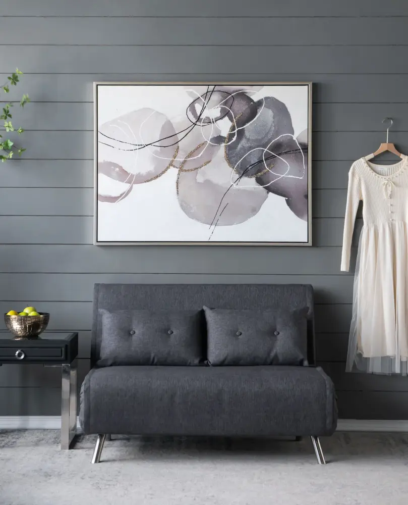Large Modern Oil Painting, Hand Painted Abstract Watercolor Texture - Multicolor