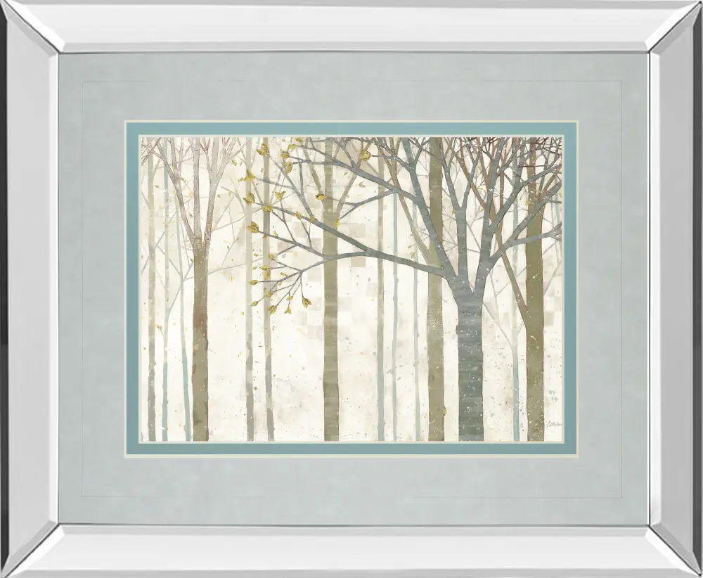 Springtime No Border Katherine Lowell - Mirror Framed Print Wall Art - Chalk