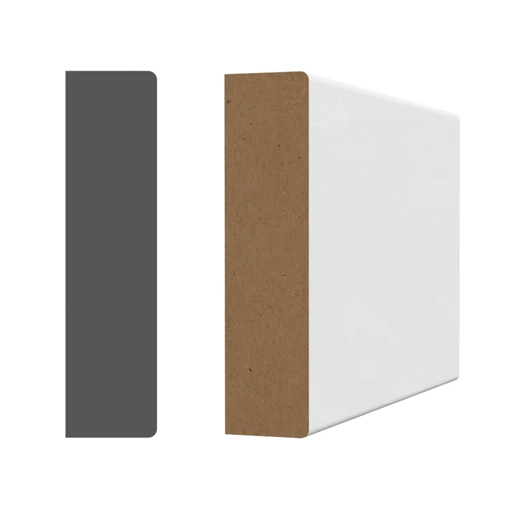 White Prepainted Rectangular Frame Wood Fiber, 7’-1" x 2-1/2" x 5/8"