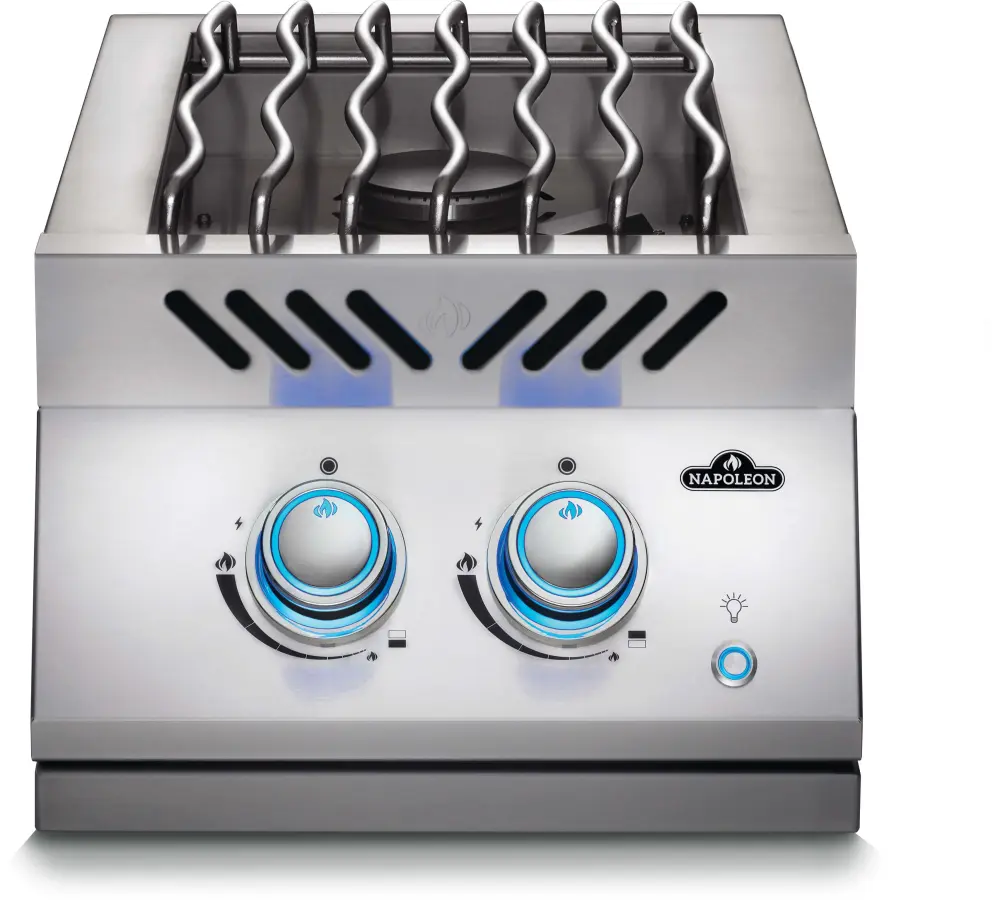 Built- 700 Series 12" Inline Dual Range Burner Untreated Gas, Stainless Steel