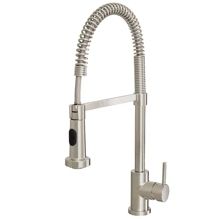 Dual-spray kitchen faucet pull-out spray