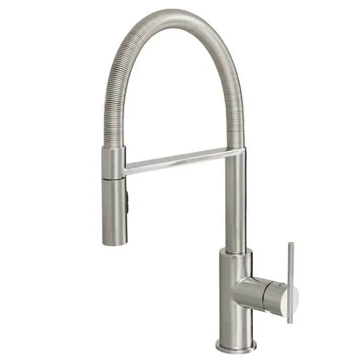 Dual-spray kitchen faucet pull-out spray