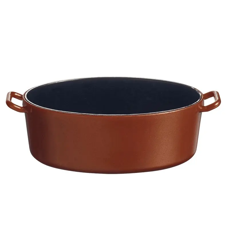 Solia Eskoffie Mini Oval Cooking Pot Pure Copper-Onyx 1.5 oz, 45ml, Case 240 Pieces, PS34330c