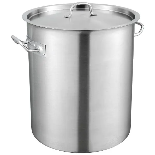 VEVOR SS Stockpot, 42 Quart Large Cooking Pots, TGFHDB30442QTKOM5V0