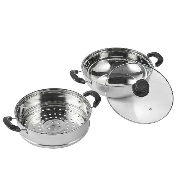 VEVOR Weatherproof Sgrouper Pot, 11in/28cm Sgrouper Pot Cooking 3QT Stock Pot and Vegetable Sgrouper, DCZG28CM00009GWUDV0
