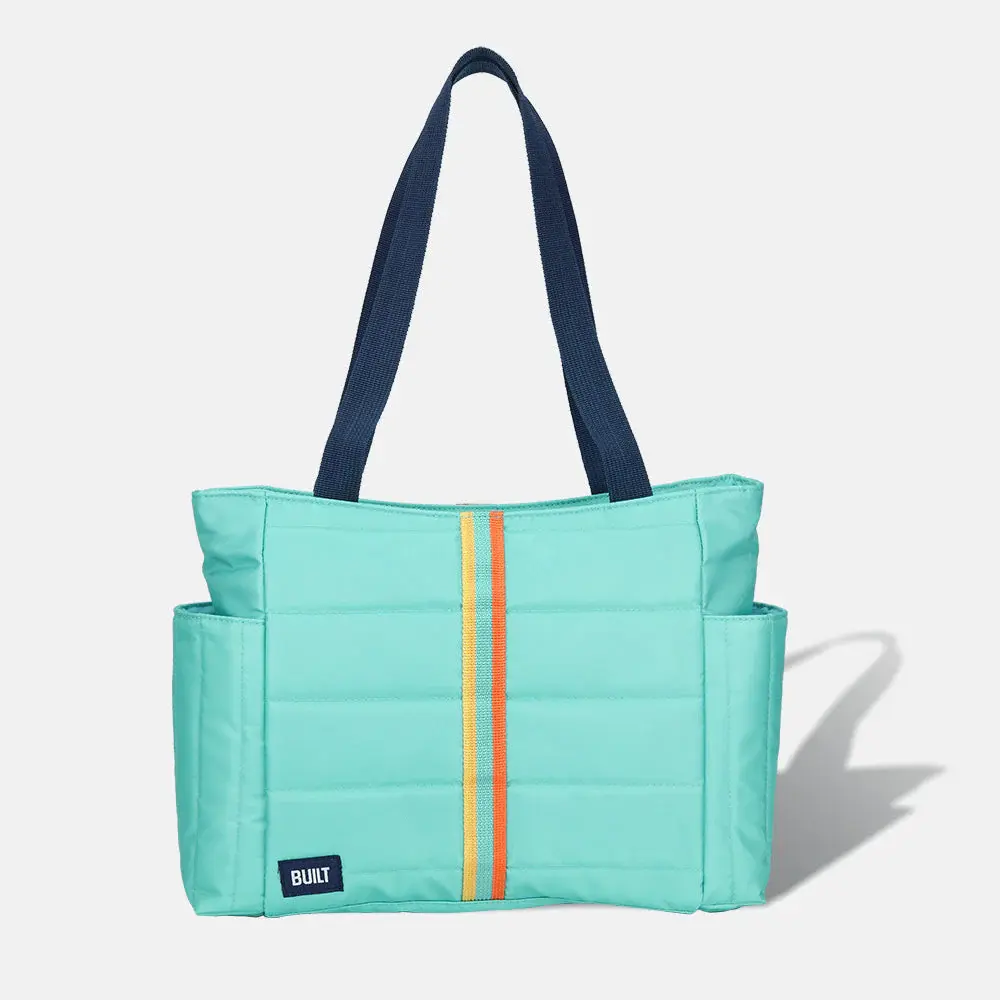 Carved Wood PUFFER LUNCH TOTE