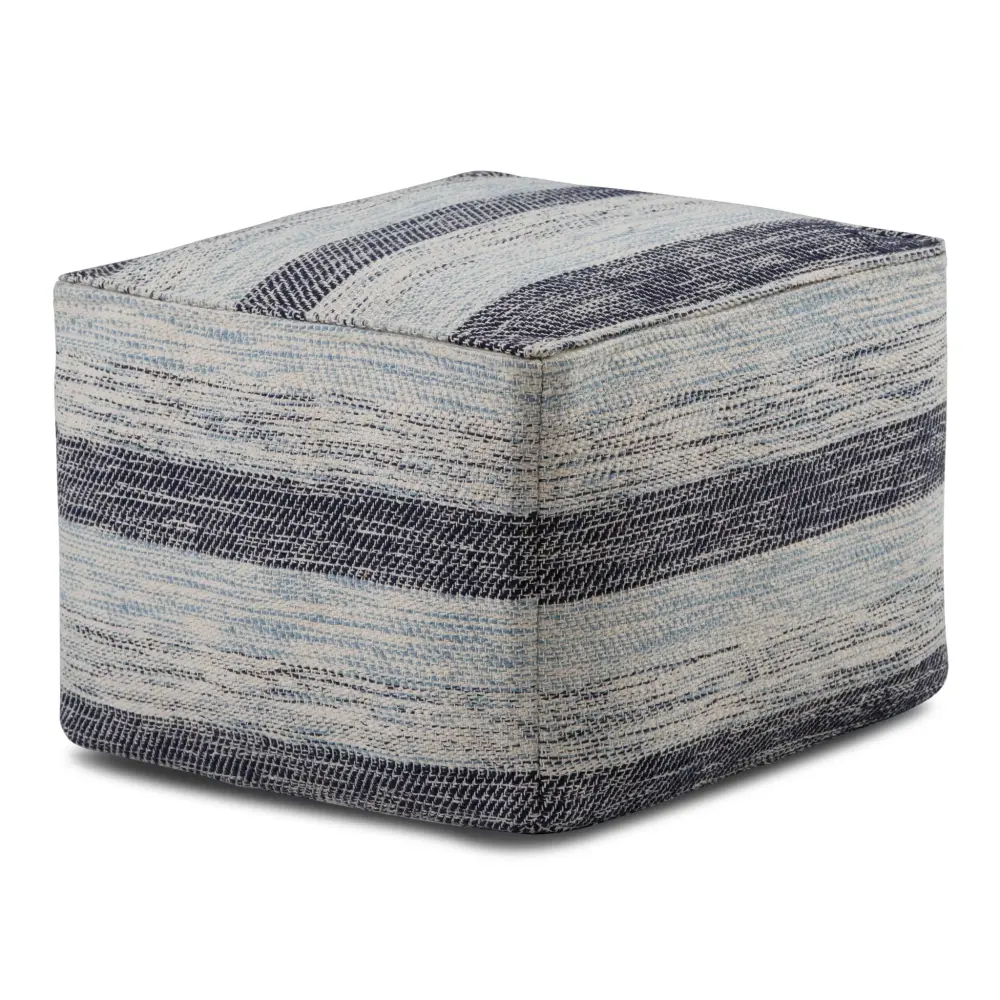 Handcrafted Clay - Square Pouf, Upholstered