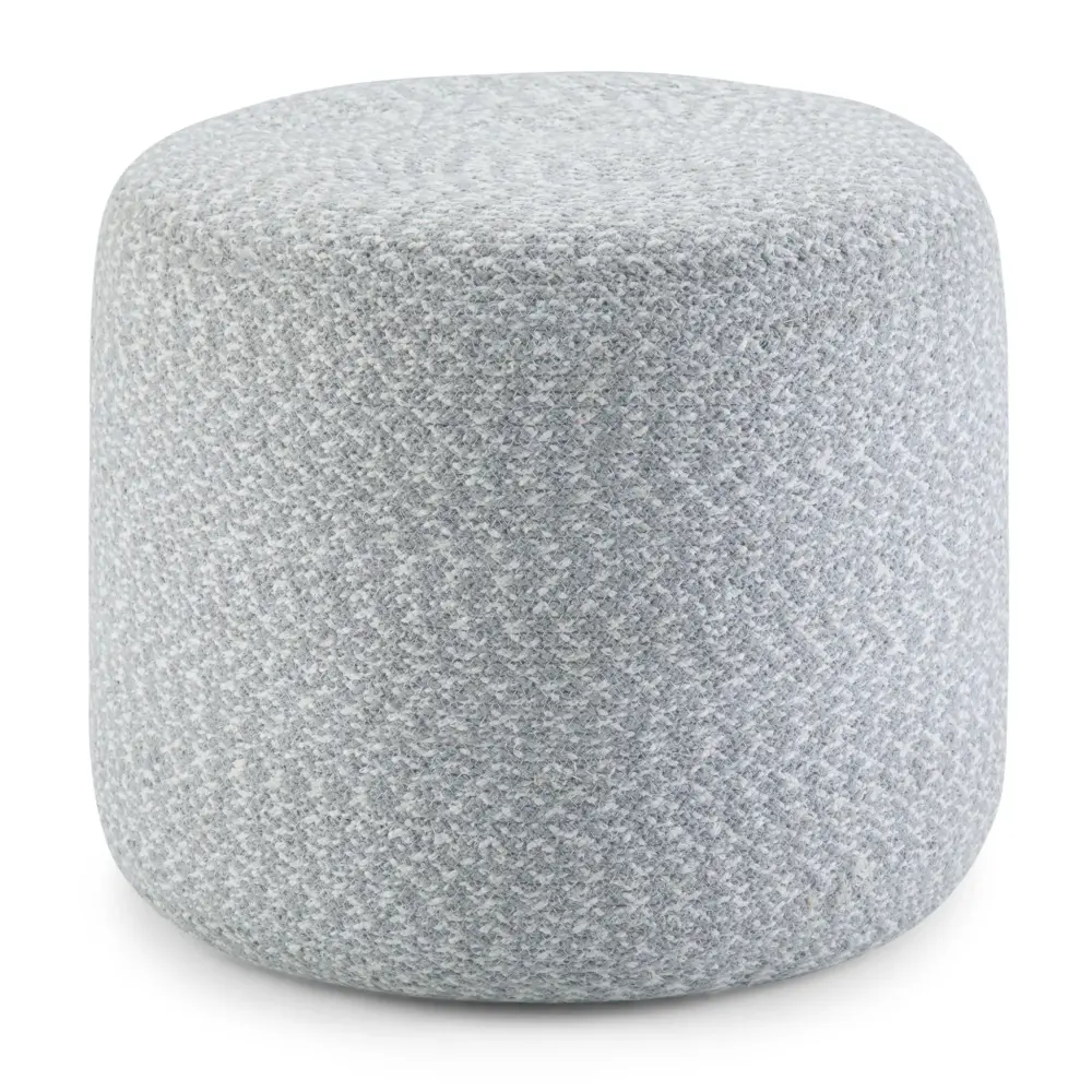 Hand-Woven Rattan Bayley - Versatile Round Braided Pouf