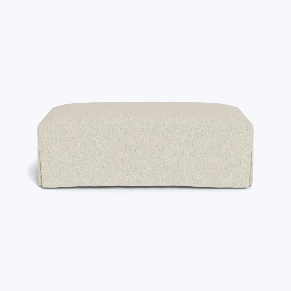 Martha's Vineyard Slipped Spacious Ottoman UL Certified Wood Finish