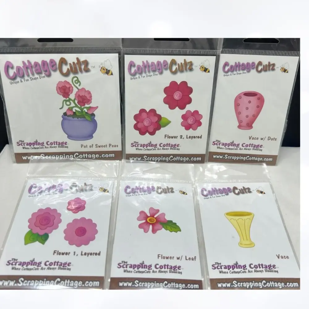 Cottage Cutz FLOWERS Vases Floral Dies Table Centerpieces