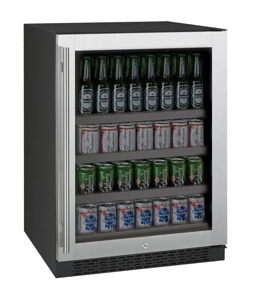 Allavino 24" Wide FlexCount II Tru-Vino Stainless High-Carbon Steel Right Hinge Beverage Center, VSBC24-SR20