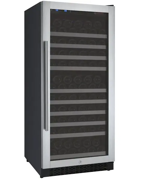 Allavino FlexCount Series 128 Bottle Single Zone Constructed- Wine Refrigerator Stainless Steel Door - Right Hinge, VSWR12...