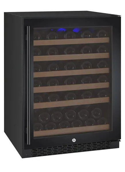 Allavino FlexCount Series 56 Bottle Single Zone Constructed- Wine Refrigerator Black Door - Right Hinge, VSWR56-1BR20