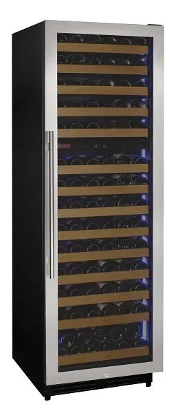 Allavino Original Reserva Series 163 Bottle 71" Tall Single Zone Right Hinge Stainless Steel Wine Cooler Refrigerator...