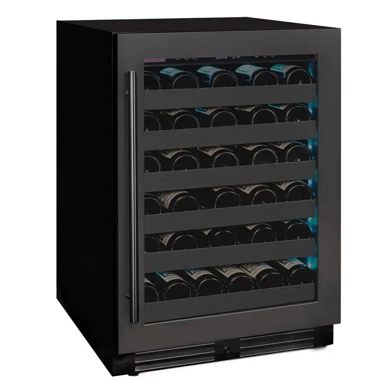 Allavino Superior Reserva Series 50 Bottle Single Zone Constructed- Premium Wine Refrigerator Black Stainless Steel Door -...