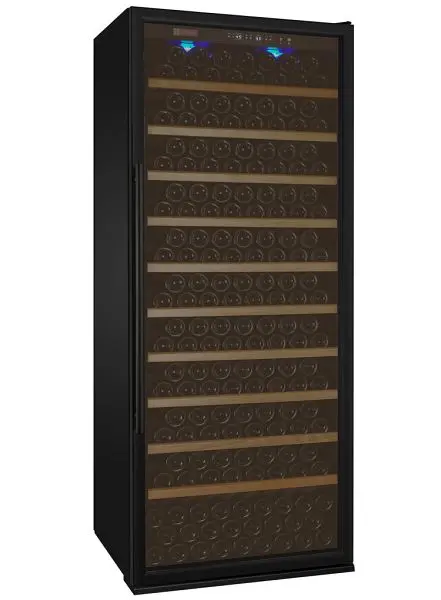Allavino Vite Series 277 Bottle Single Zone Freestanding Large Pipe Capacity Wine Refrigerator Onyx Door - Right Hinge, YH...