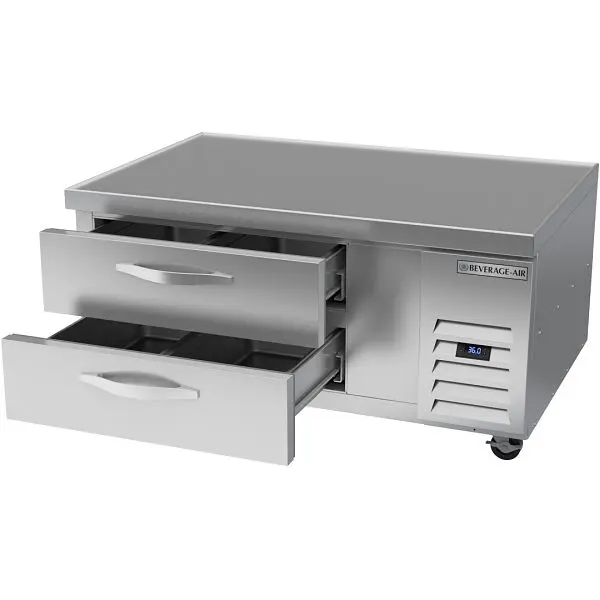 Beverage-Air Chef Base Refrigerator, Two Drawer, Exterior Dimensions: WxDxH: 48" X 34 3/4" X 24 3/8", WTRCS...