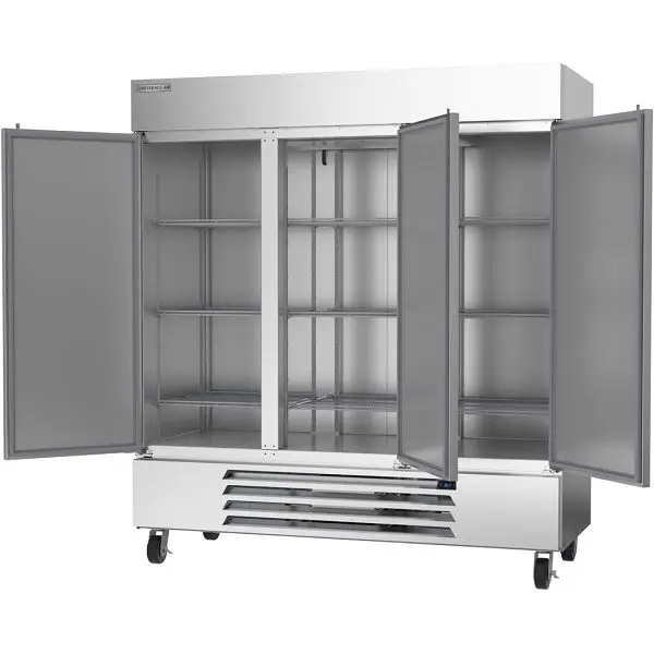 Beverage-Air Deluxe Horizon Series Solid Half-Door Bottom Mount Refrigerator, Exterior Dimensions: WxDxH: 75” X 33 3/4” X 84 1/4”, HBR72HC-1