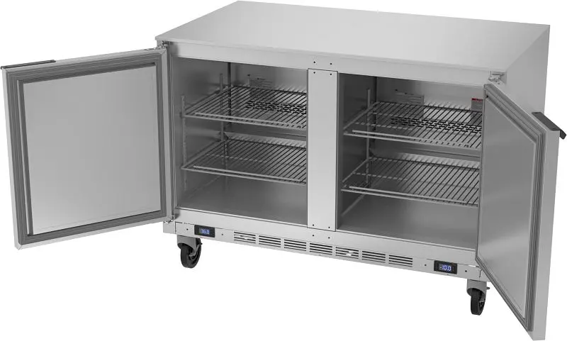 Beverage-Air Dual Temp Undercounter Freezer/Refrigerator, Exterior Dimensions: WxDxH: 48” X 32” X 34 1/2”, UCRF48AHC
