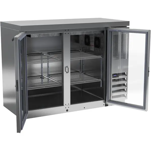 Beverage-Air Extra-Large Back Bar Refrigerator, Sliding Glass Door Food Rated, Exterior Dimensions: WxDxH: 48"W x 24 ...