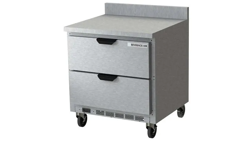 Beverage-Air High-Strength Worktop Refrigerator Drawers, Exterior Dimensions: WxDxH: 32"W x 32"D x 39.5"H C...