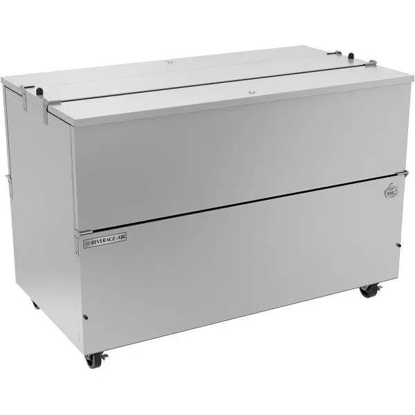 Beverage-Air High-Visibility Milk Cooler, Exterior Dimensions: WxDxH: 58"W x 31 1/4"D x 41 1/8"H, Finish: S...