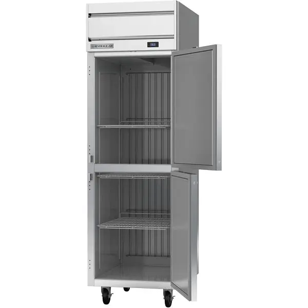 Beverage-Air Horizon Top Mount Reach- Refrigerator Glass Half Door, Exterior Dimensions: WxDxH: 26” X 33 5/8” X 85”,...